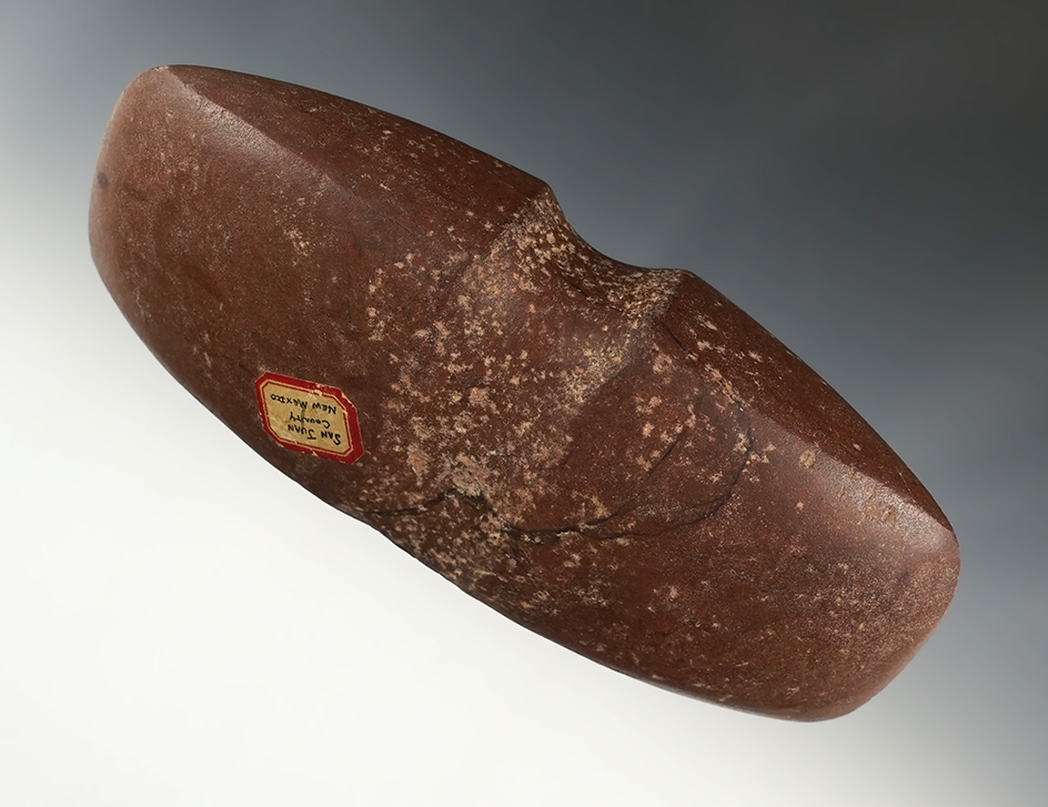 6 3/8" long Double Bit 3/4 Groove Axe. Very unique. Found in San Juan Co., New Mexico.