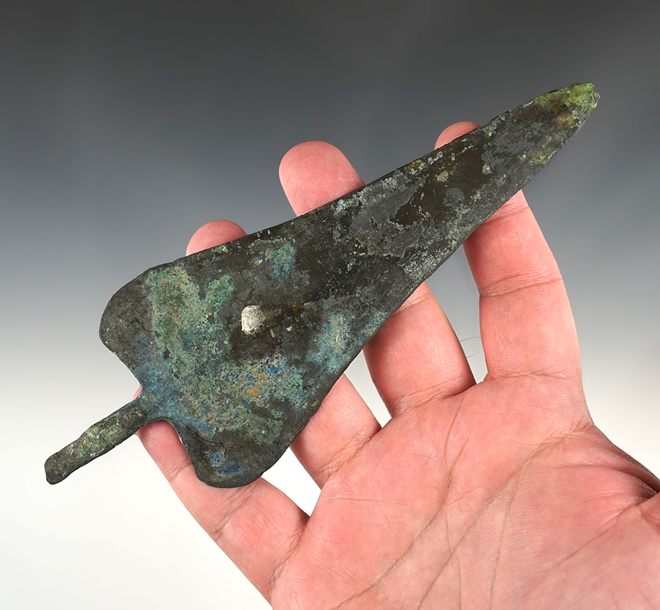 6 7/8" Luristan Bronze Dagger that is well patinated.
