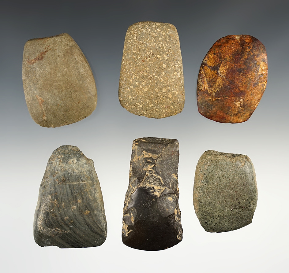 Set of 6 Midwest Celts, most in good condition. The largest is 2 1/2".