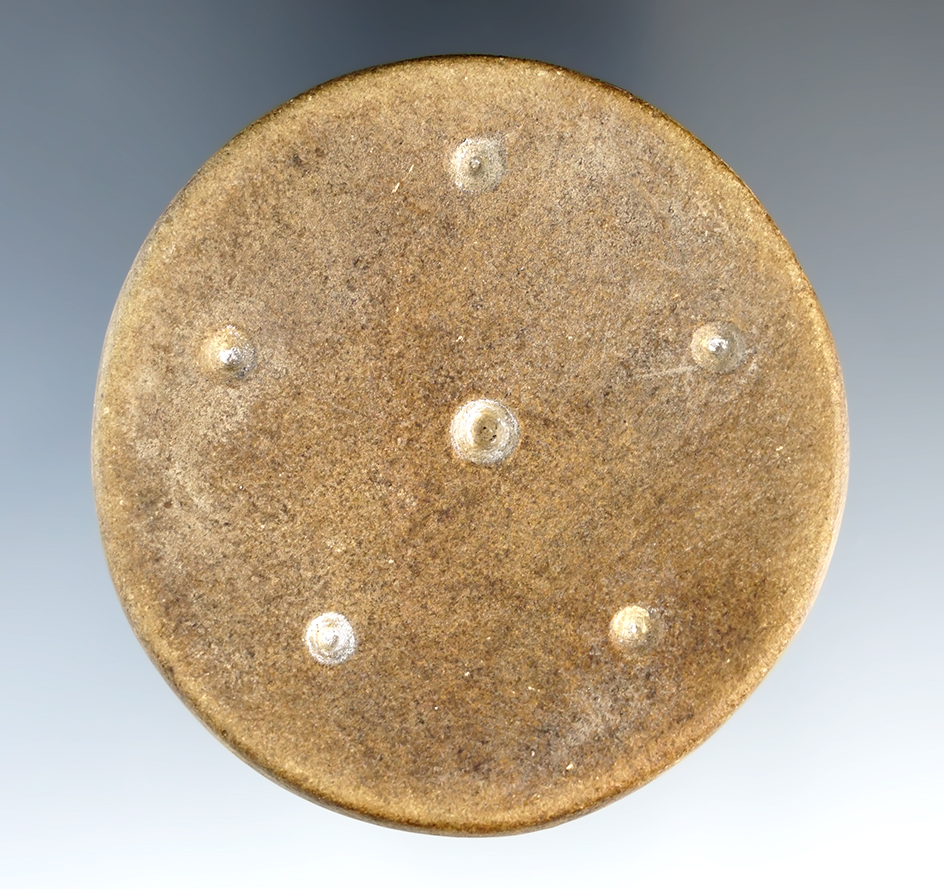 2 1/2" Engraved Sandstone Disc, Kentucky.