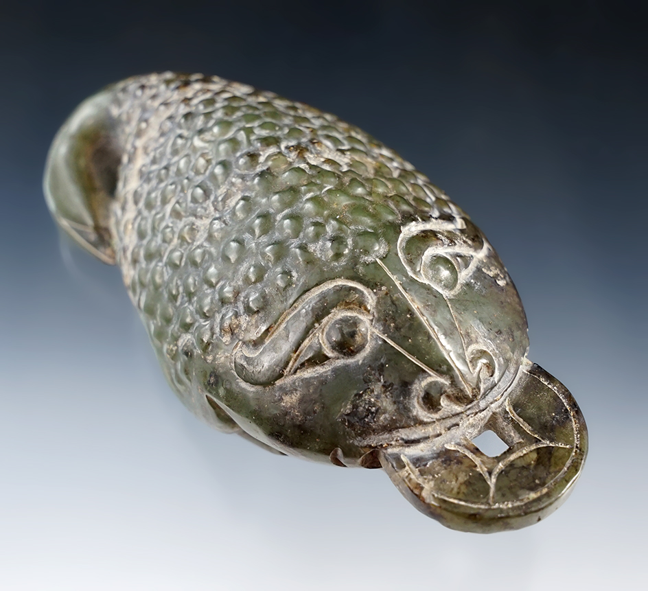 4 1/4" Coin frog/tadpole effigy from Southeast Asia.