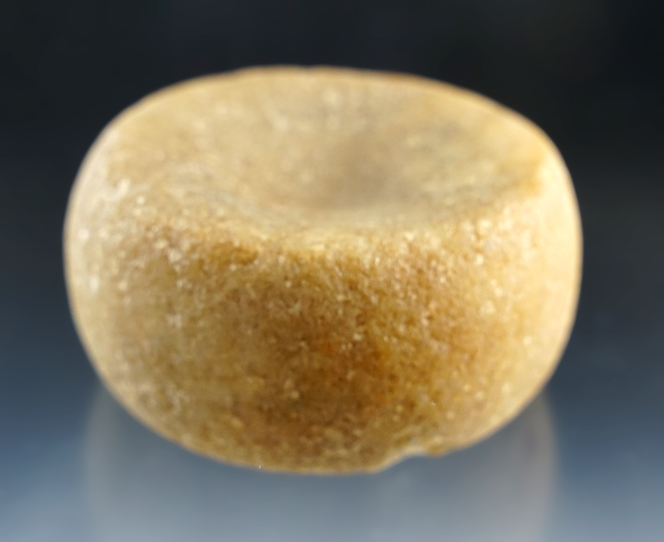 Nice! 3" Double Cupped Quartz Discoidal found in Illinois.