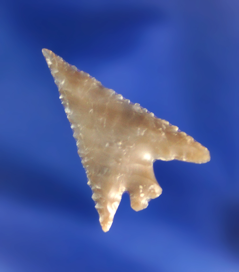 Exceptional flaking, style, material quality on this 1" high-grade Columbia Plateau.