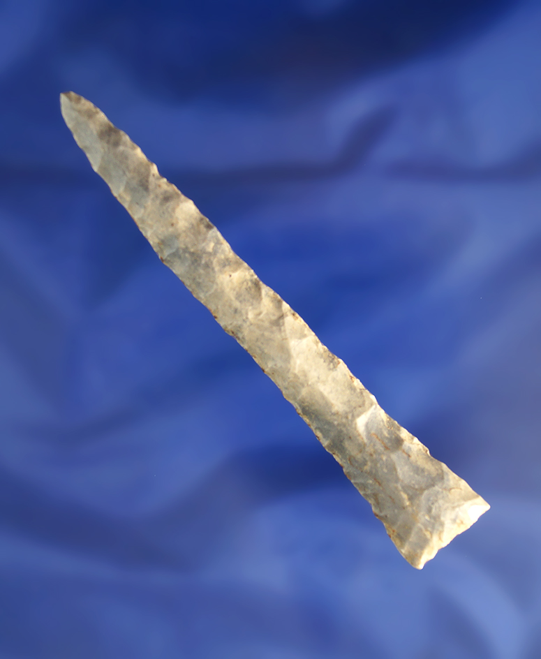 Nice! Large 3 7/8" drill in perfect condition that is well patinated with nice mineral deposits.