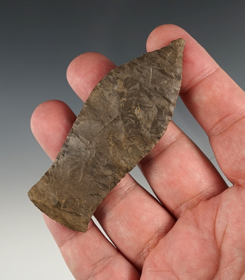 3 5/16" Copena Classic found in Hardin Co., Tennessee by Justin Simko. Dover chert.