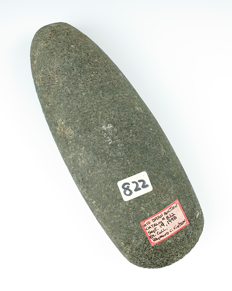 Large, 7 1/2" Hardstone Celt in great condition. Ex. Col. Raymond Vietzen collection.