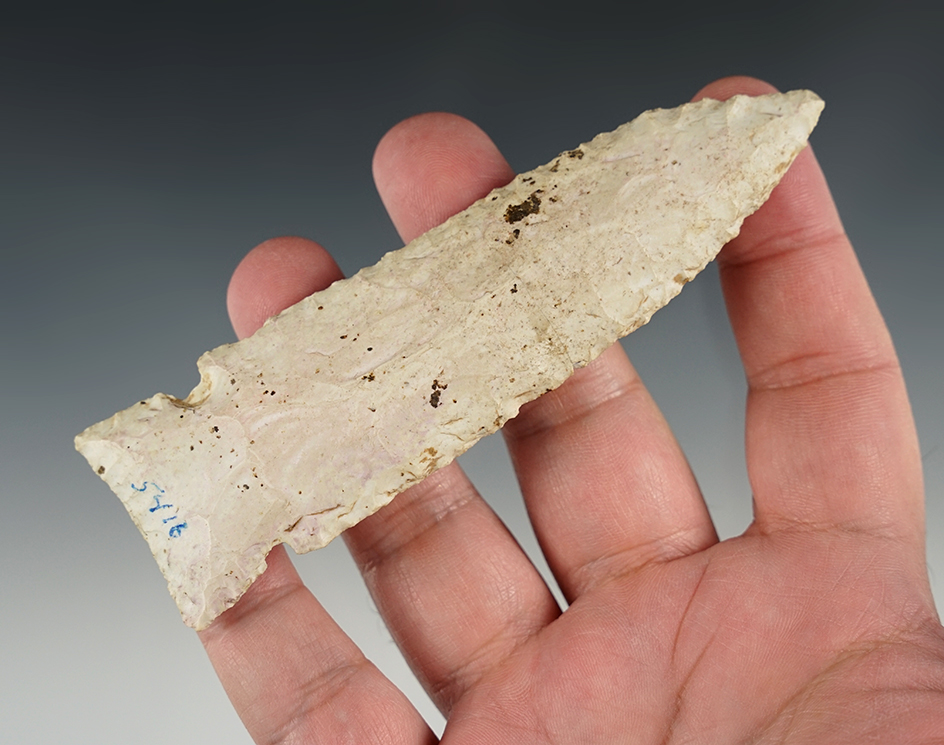 4 5/8" Chesterfield found in Pike Co., Missouri that is well patinated.