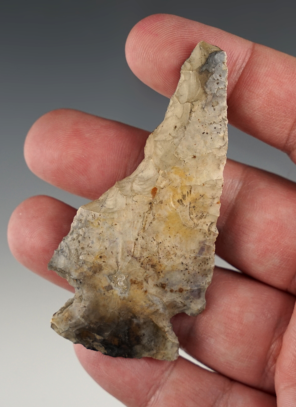 Nice 2 15/16" Hafted Shaft Scraper found in Wood Co., Ohio.