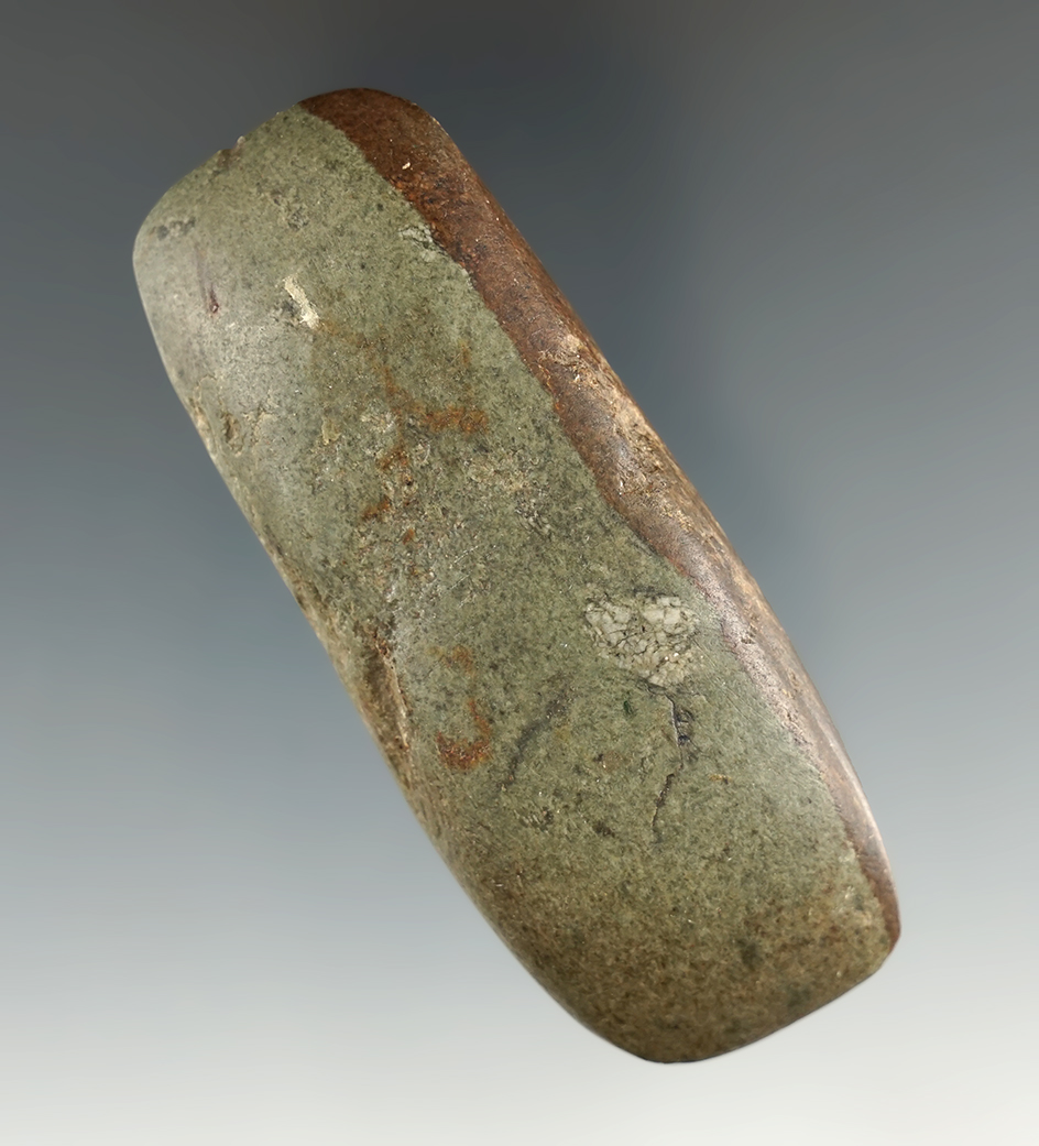 Rare and nice! 3 1/16" Double Bit Chisel made from attractive heavily patinated material - Ohio.