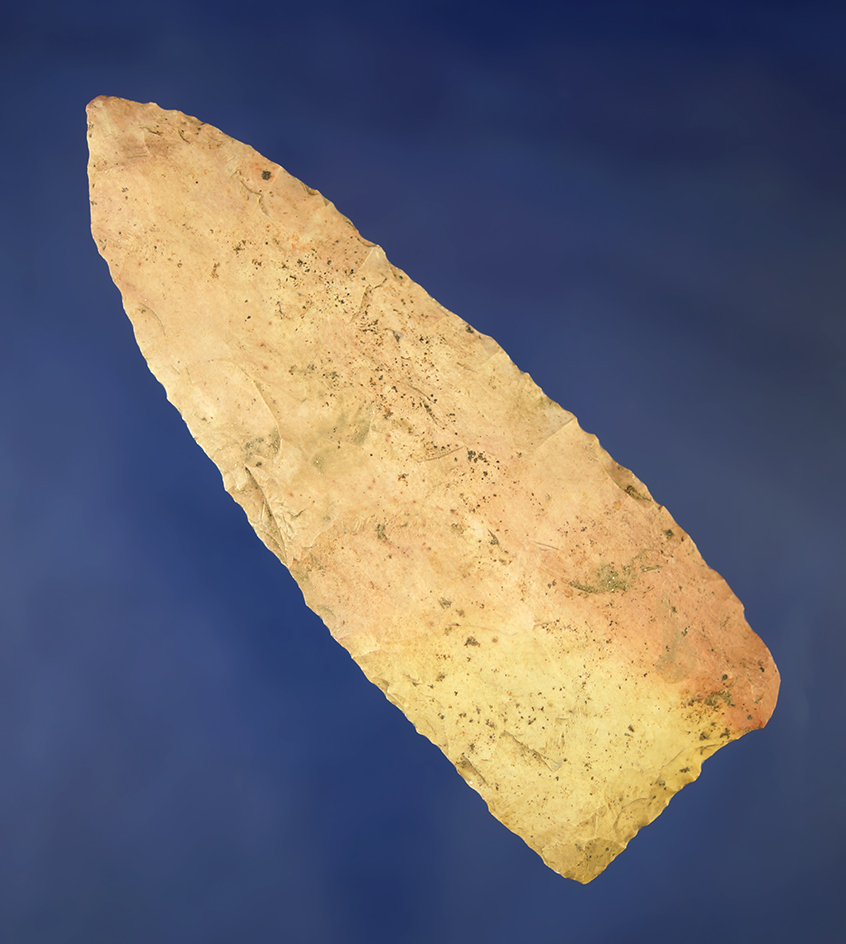 4 1/8" Archaic Knife found in Decatur, Meigs Co., Tennessee. Comes with a Dickey COA.