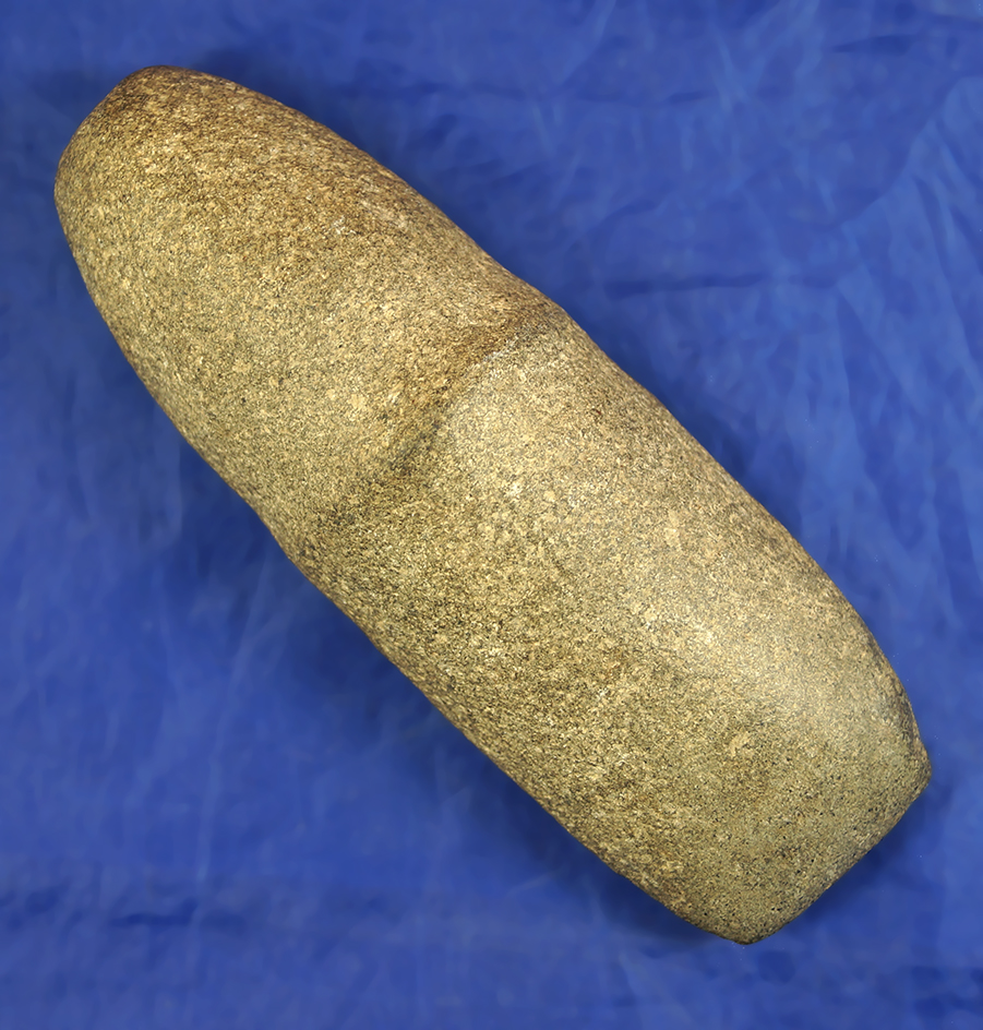 Very Rare Style! 6" Long 1/2 Horizontal Grooved Adze made from Hardstone. New Haven Co., CT.