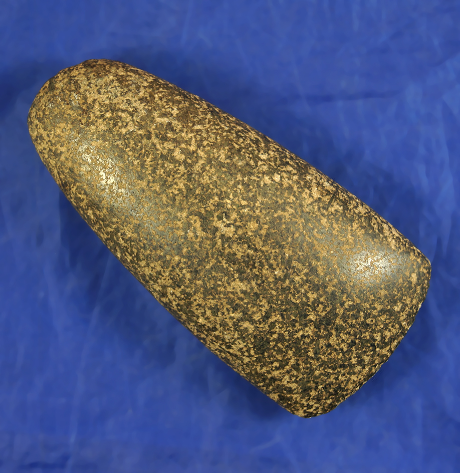 4 5/16" Nicely Polished Hardstone Celt found in Ohio. Ex. S. Eitel Collection.