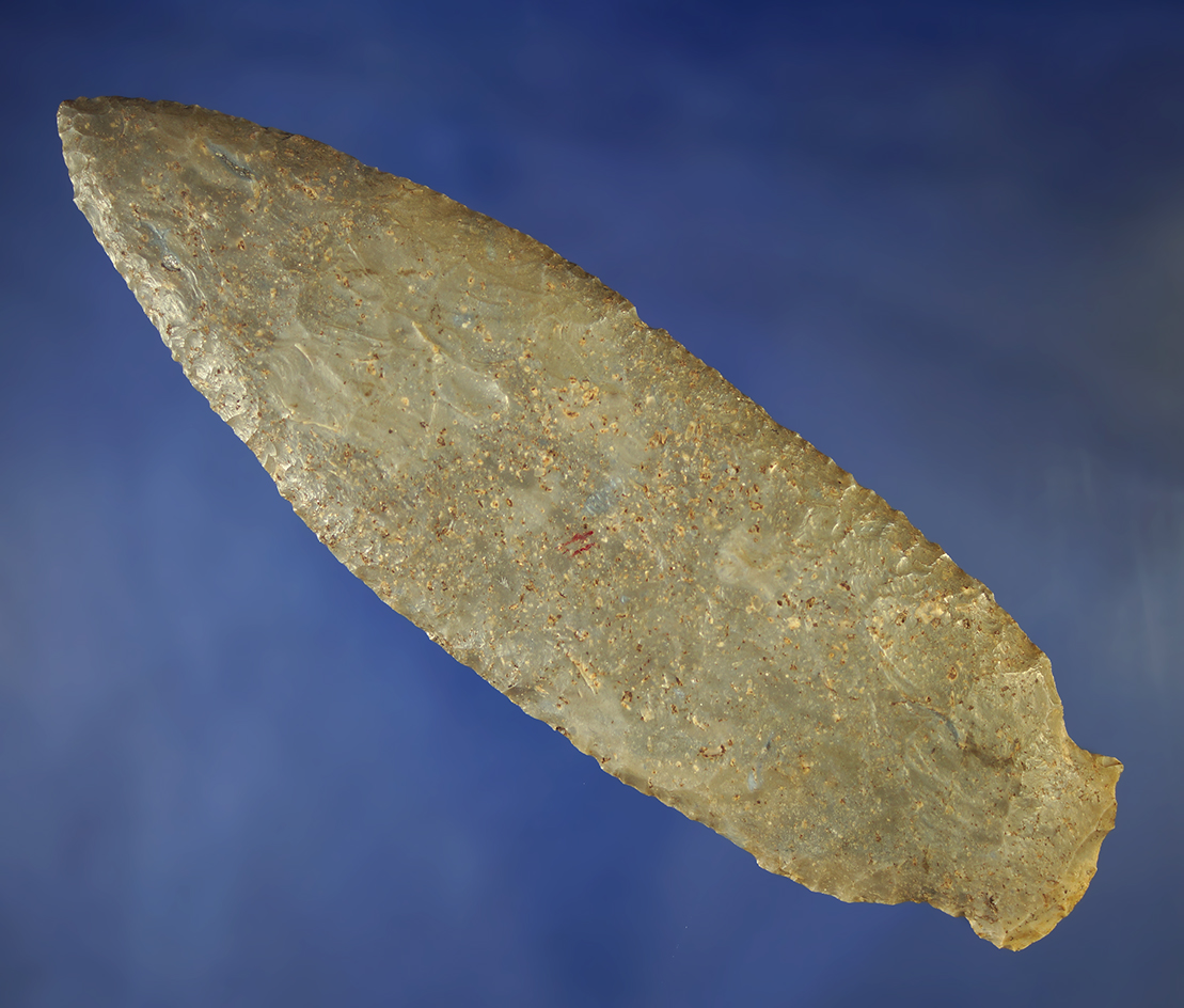 5 3/4" Benton found in Adams Co., Illinois. Ex. Von Hilliard Collection. Motley and Dickey COA's.