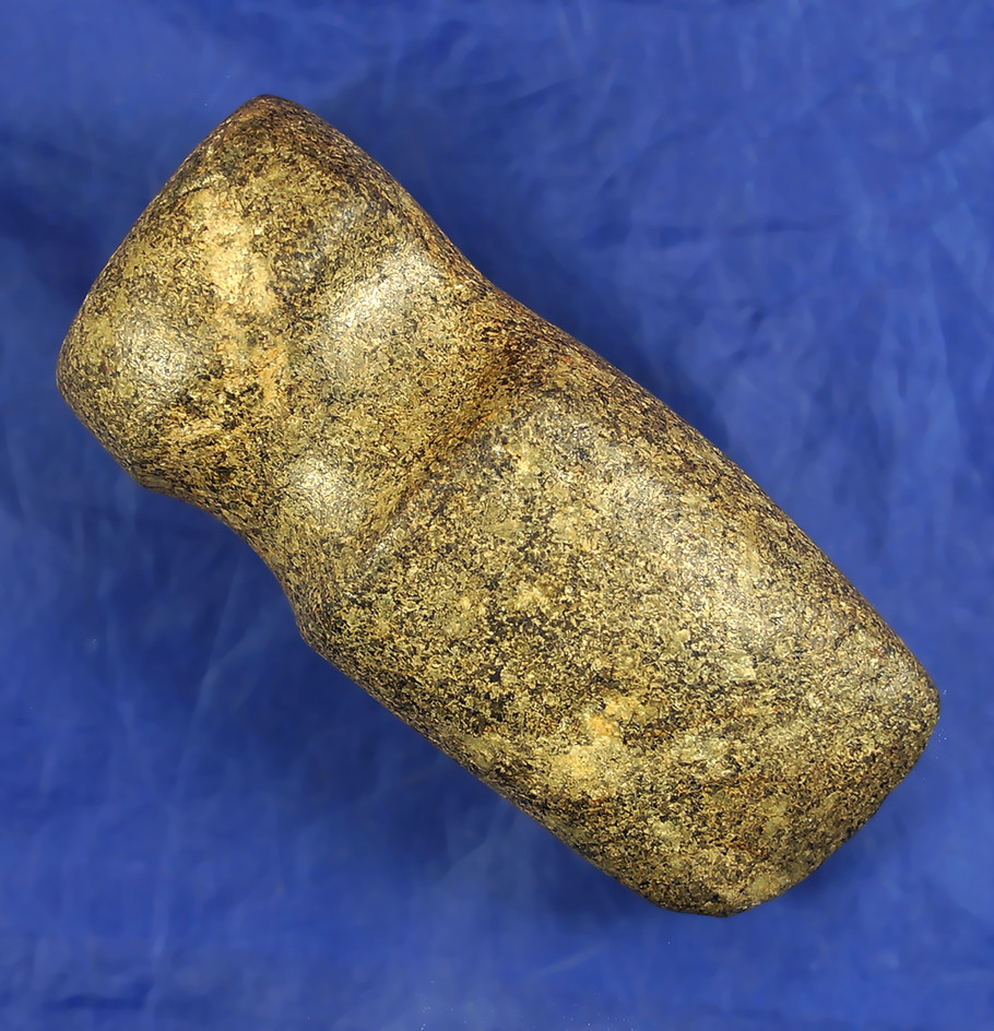 Exceptional! Beautiful style and polish 4 1/4" Long 3/4 Grooved Axe found in Union Co., Ohio