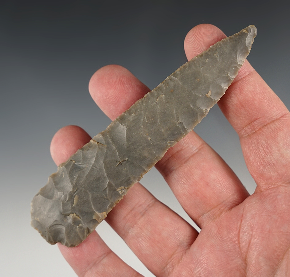 Nice 4 5/8" Kentucky Knife made from Hornstone.