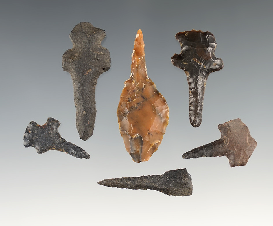 Set of 6 nice Drills found in the New Mexico area. The largest is 2".