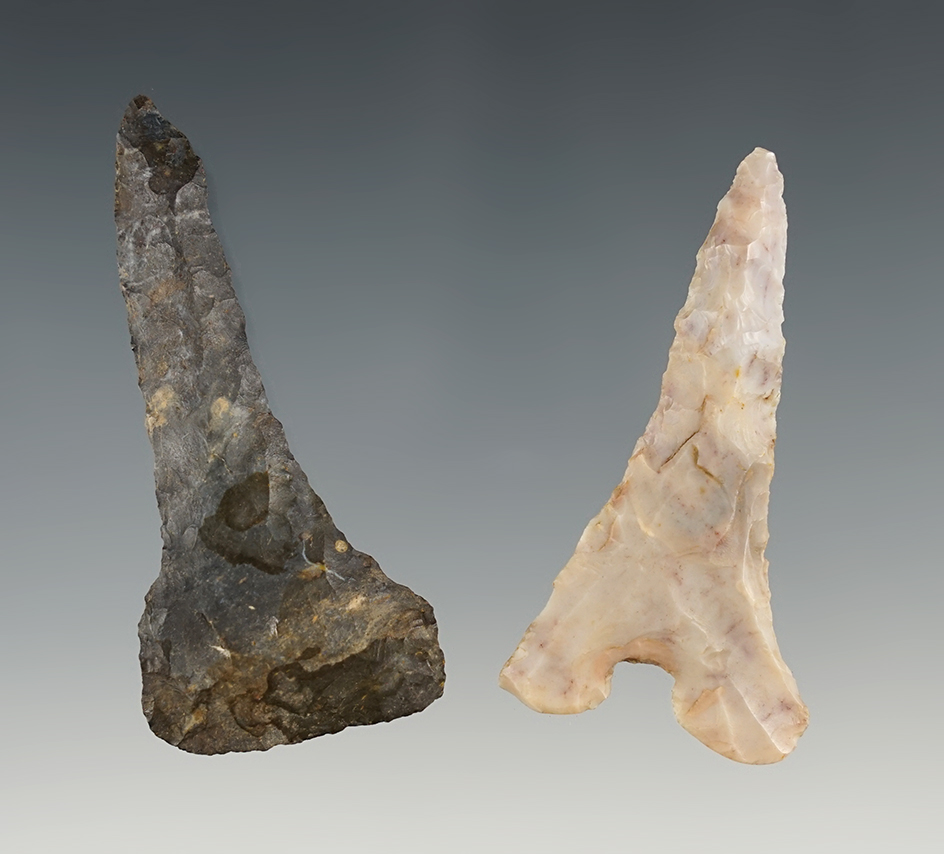 Pair of well made Drills found in Allen Co., Ohio. Ex. Norman Archer collection.