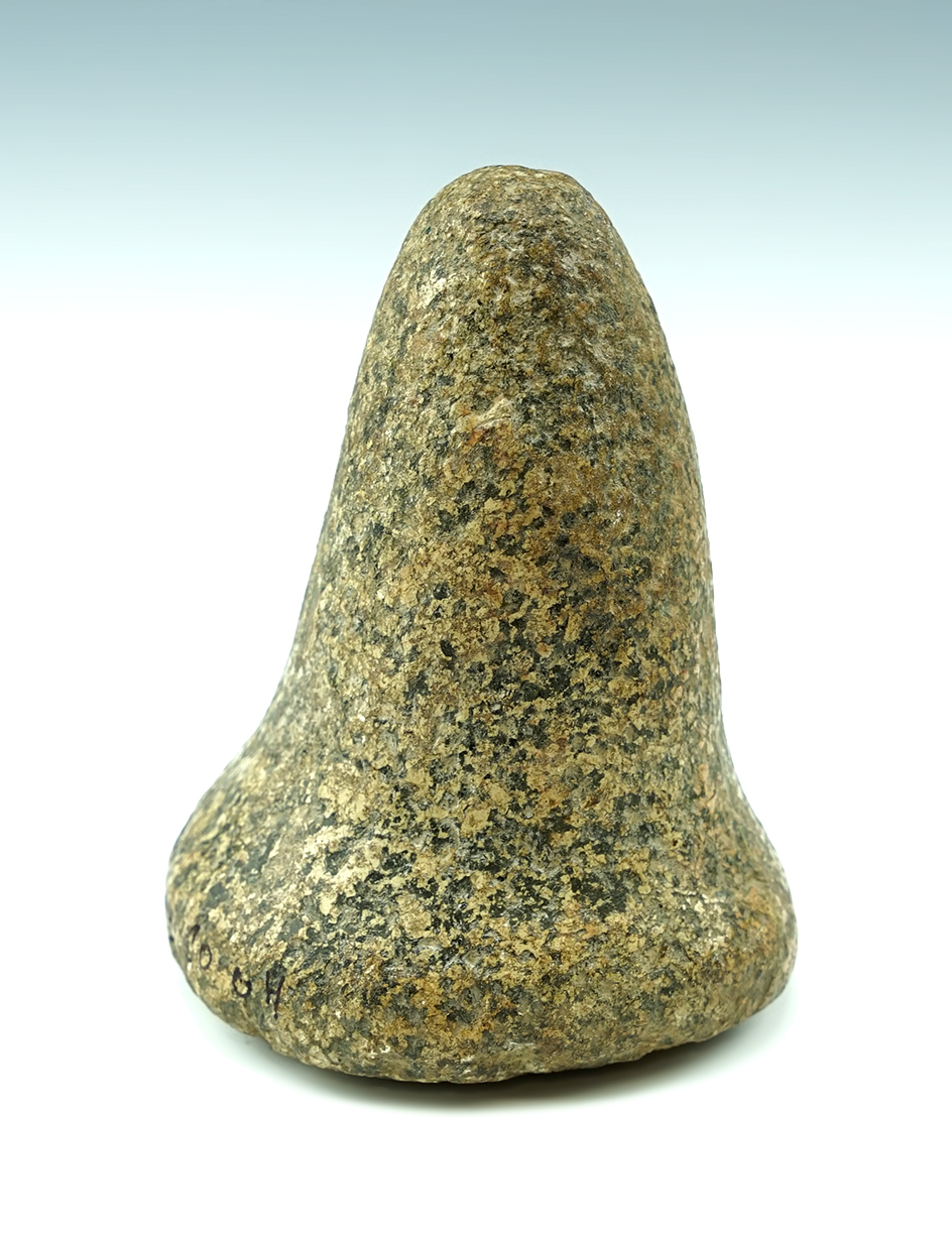 4 1/4" Bell Pestle found in Licking Co., Ohio. Ex. John Lutz Collection.