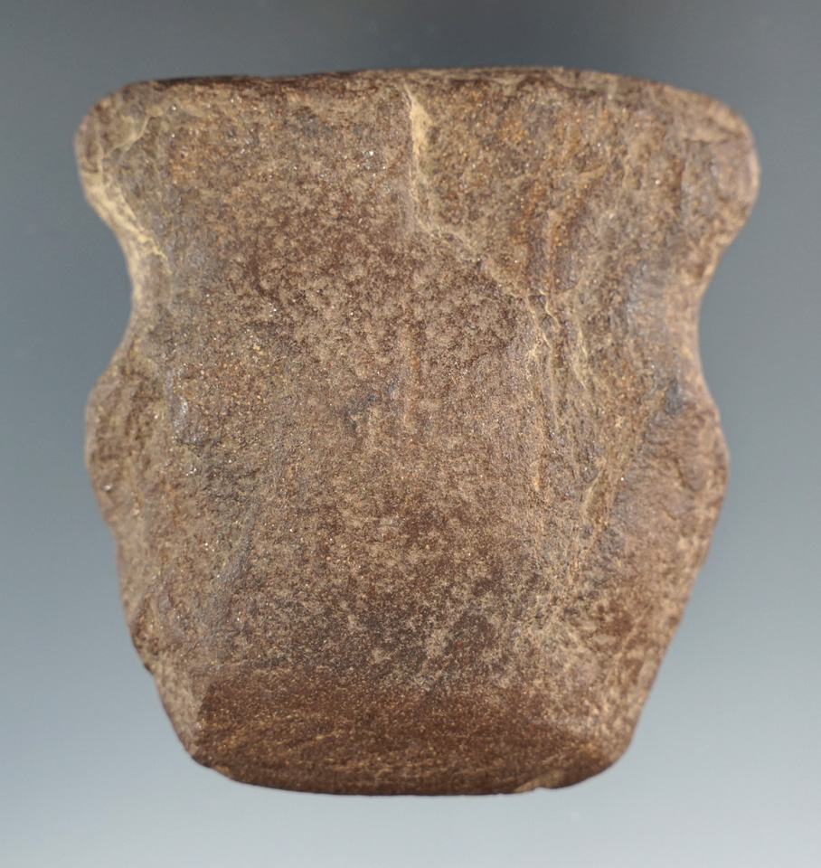 3" Full Grooved Axe found in Lee Co., Mississippi. Ex. Charles Hester Collection.