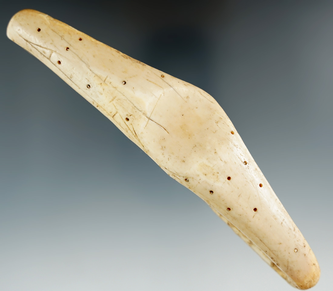 Well styled 6 3/16" Inuit ivory line separator found in Alaska.