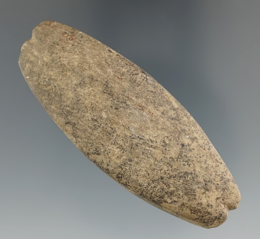 2 3/4" Archaic Loafstone made from Sandstone. Found in Geauga Co., Ohio.