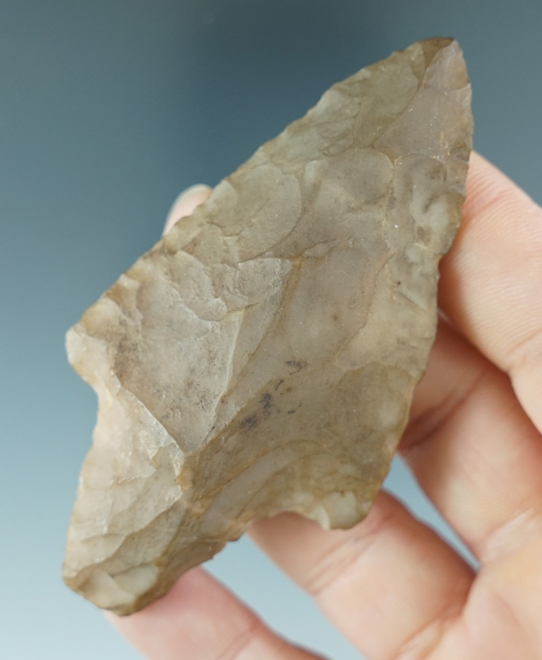 3 3/16" Gary Knife made from heavily patinated Novaculite found in Arkansas.