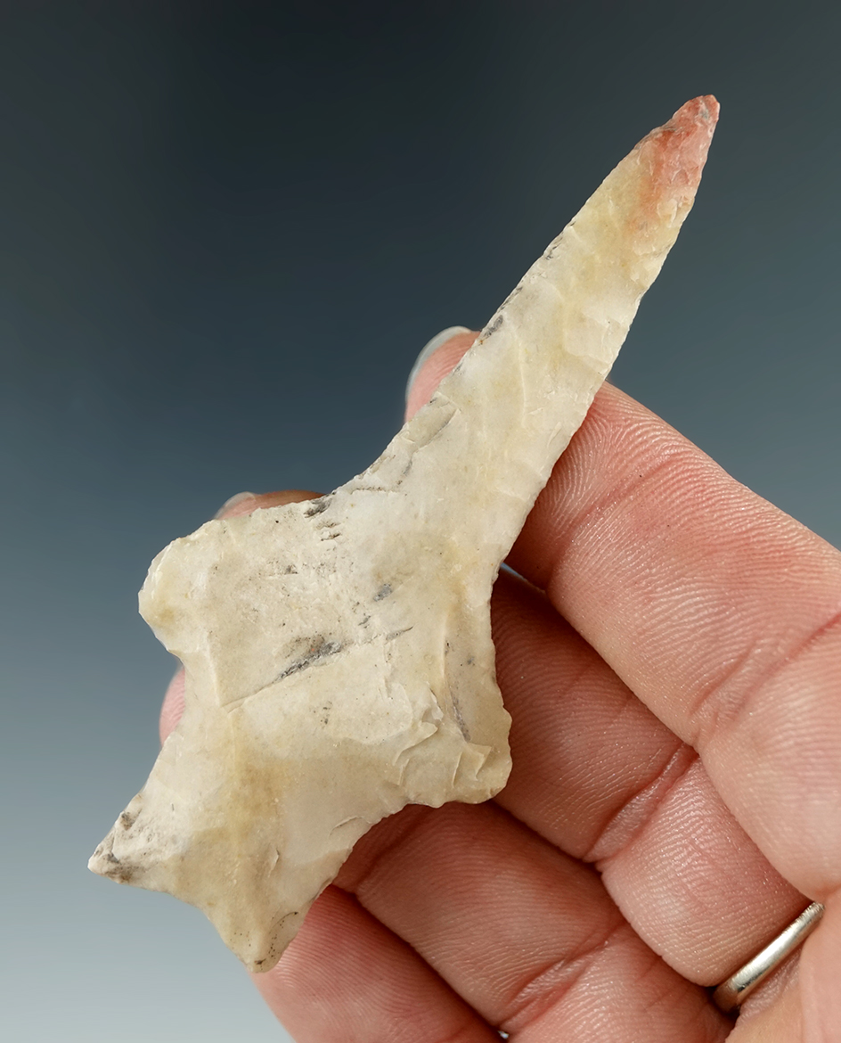 3 1/16" Well styled Pedernales Drill found in Texas.