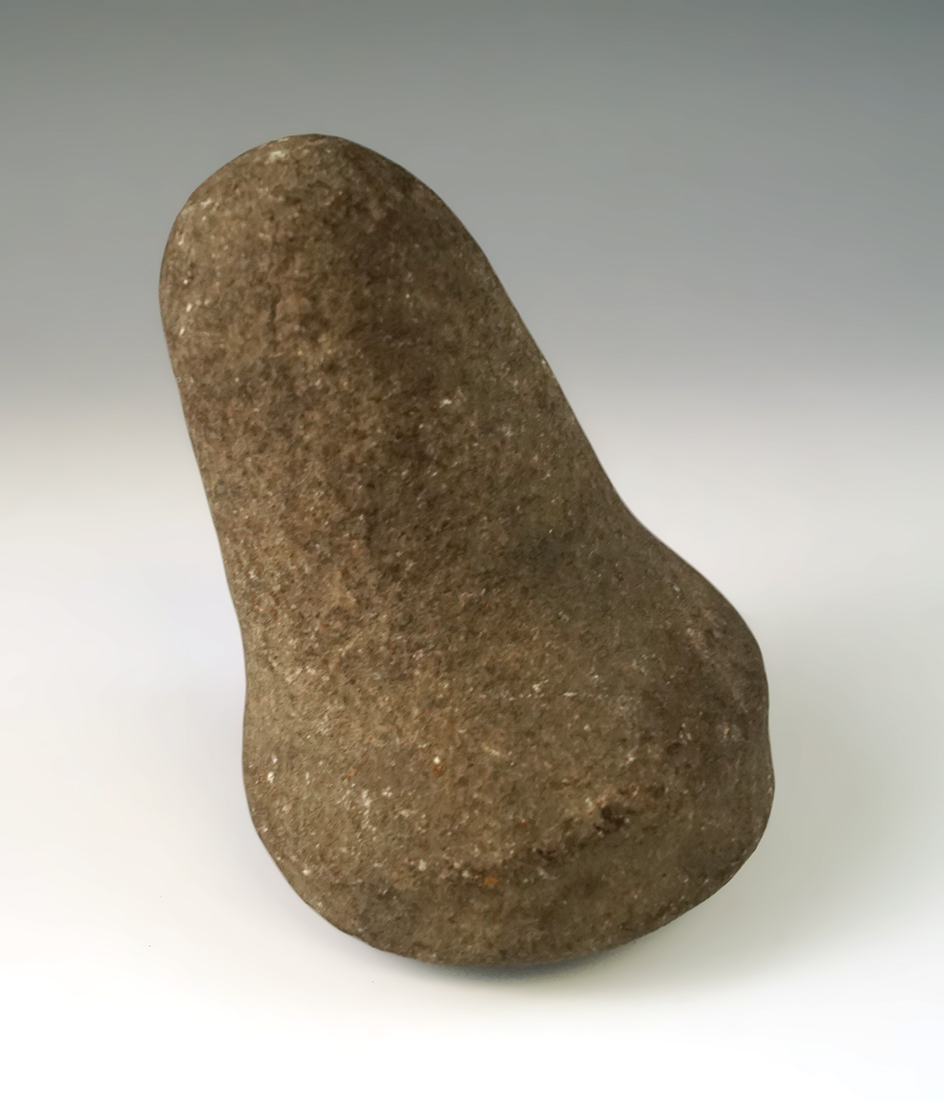 3 1/2" Tall Tapered Handle Pestle found in 1972 and Huron Co., Ohio by Jack Hooks.