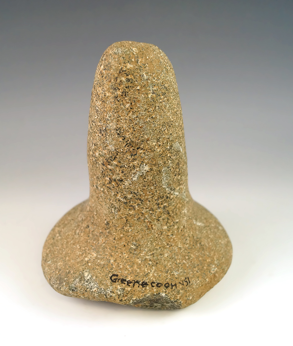 Very large Bell base on this 5 1/8" tall Pestle found in Greene Co., Ohio.