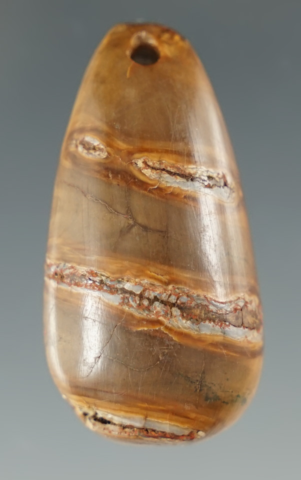 Highly polished 1 1/2" drilled pendant from Alaska made from beautiful material.