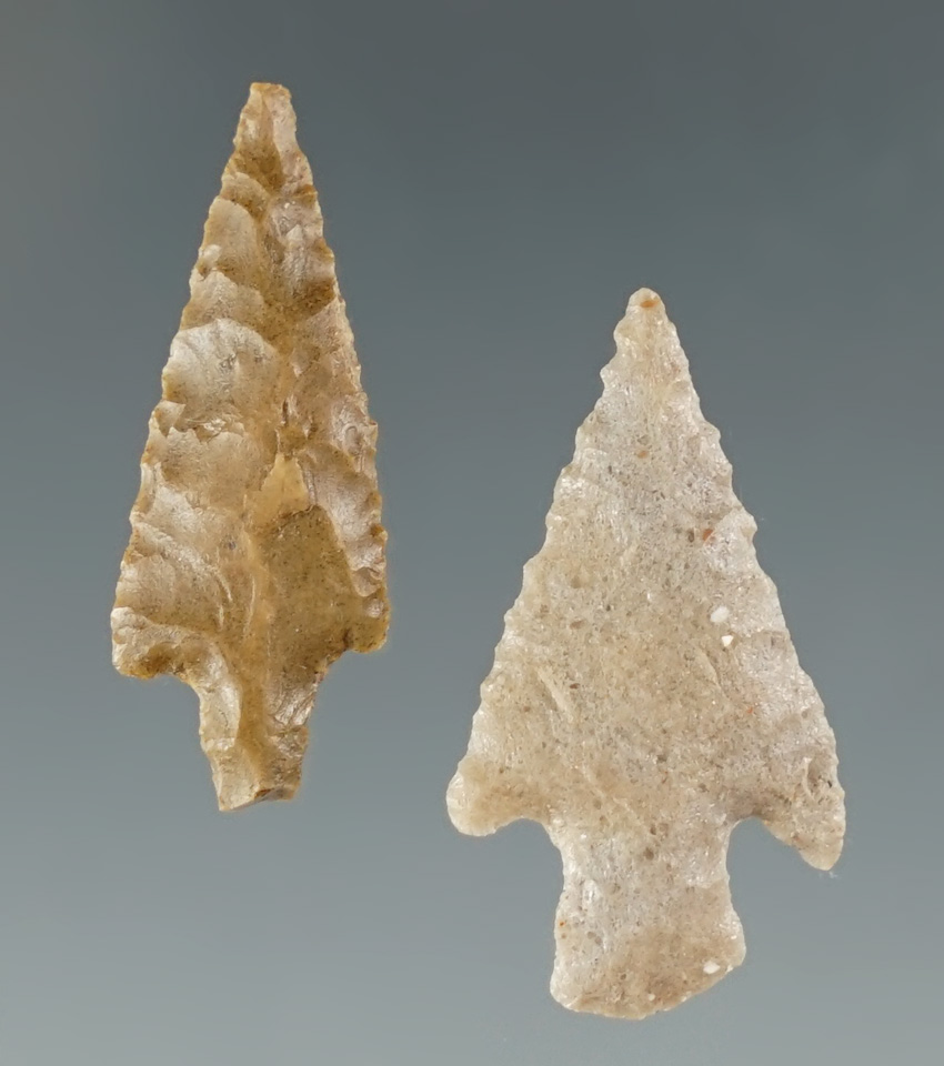 Pair of arrowheads  from the Southwest - four corners area that are nicely flaked.