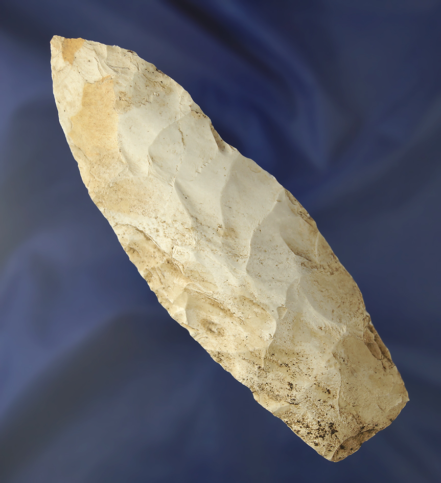 Large! 6 1/4" long by 2" wide Wadlow Blade found in the St. Louis Missouri area.  Dickey COA.