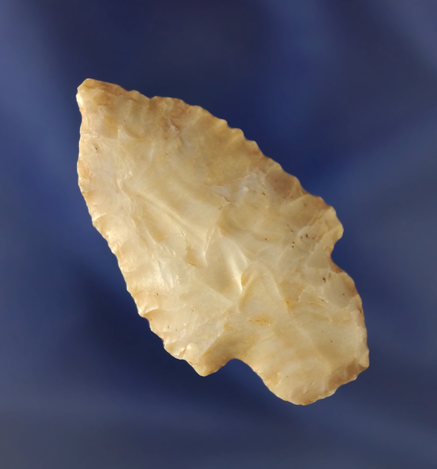 2 13/16" Flint Creek point made from quality material found in Oklahoma.