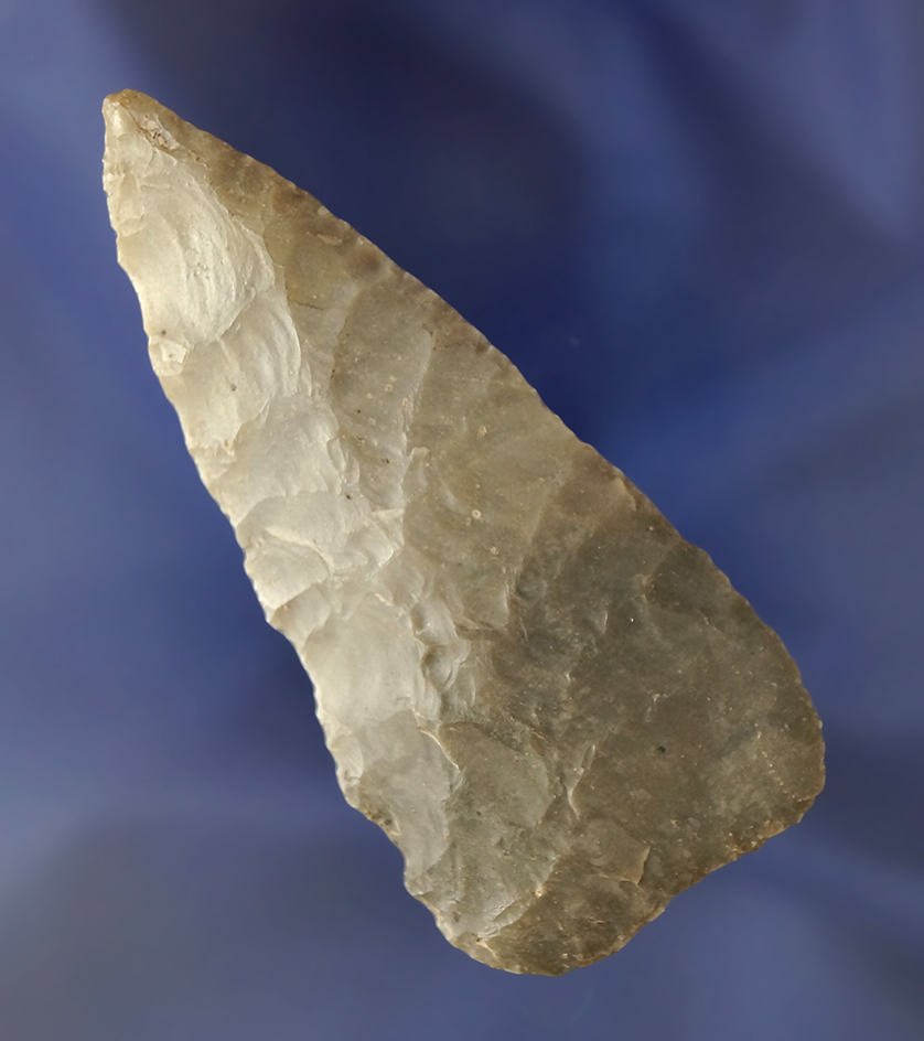 3 1/16" Cobbs Knife with excellent flaking, found in Illinois.  Jackson COA.