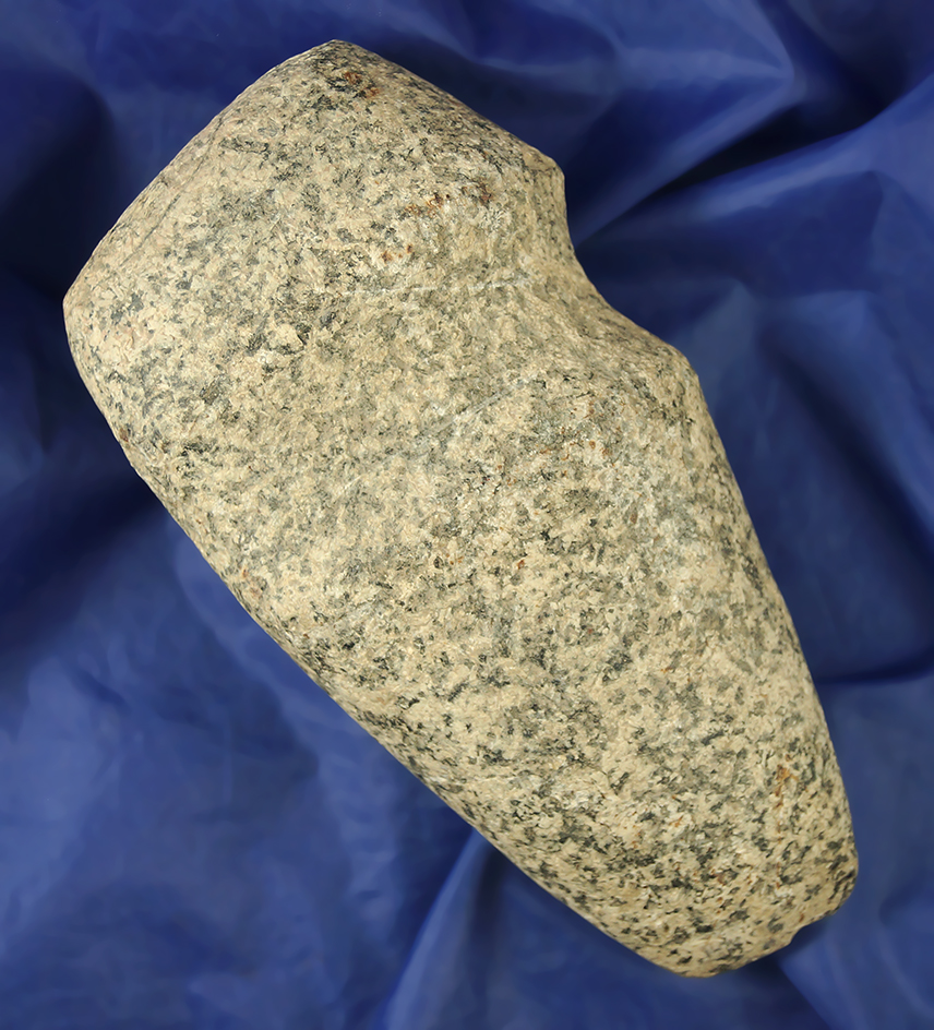 6 1/4" long 3/4 grooved granite Axe found in Franklin Co.,  Ohio.