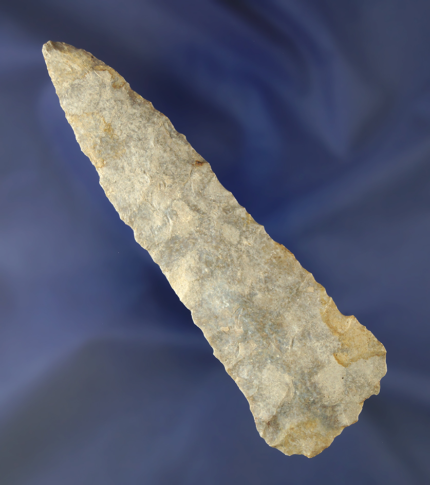 Thin and exceptionally well flaked Cobbs Blade - 4 7/8" long - Kansas area. Howard COA.