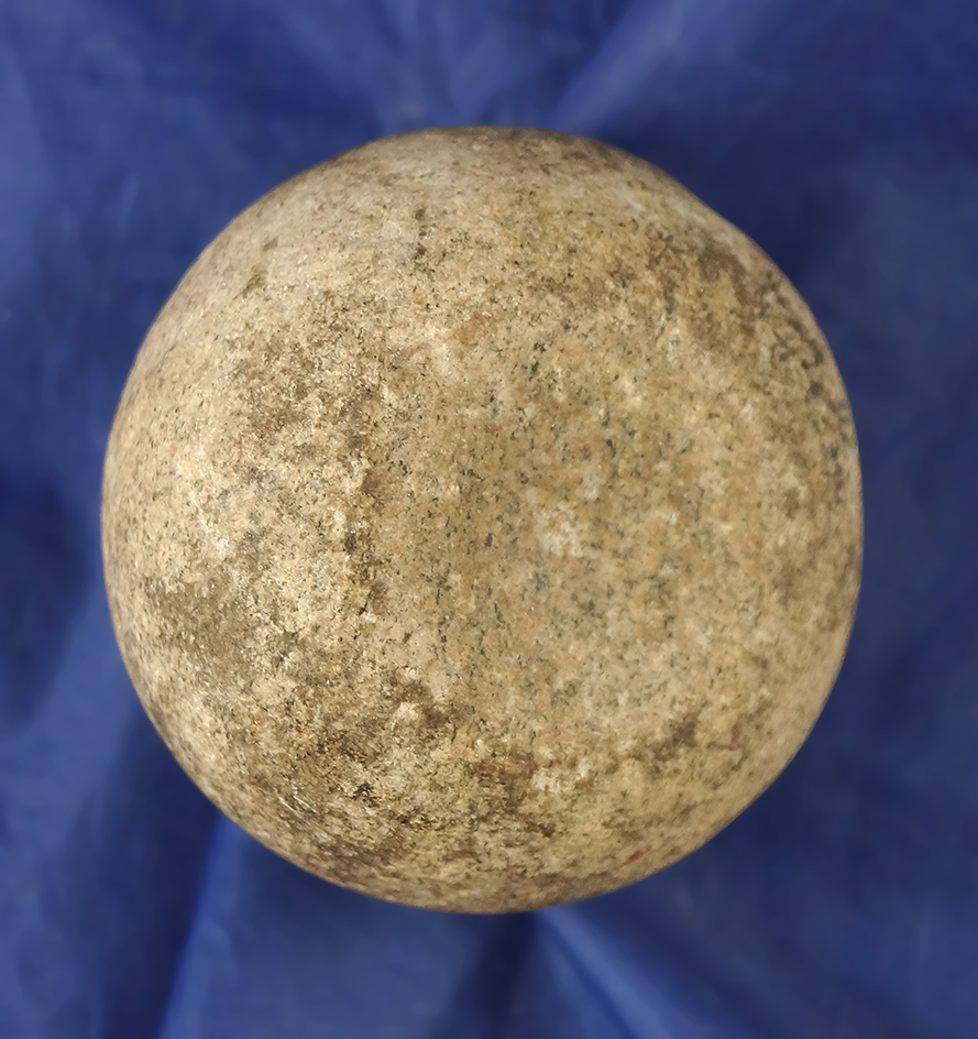 2 3/4" double cupped Quartz Discoidal found in Jersey Co.,  Illinois.  Dickey COA.