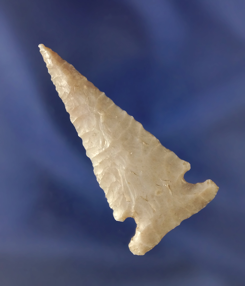 Excellent style, flaking and material on this 2 1/8" Sidenotch Point  found in Texas.