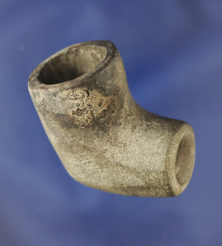 1 1/2" Fort Ancient Pipe with minor restoration - Scioto Co.,  Ohio- Feurts site. Davis COA.