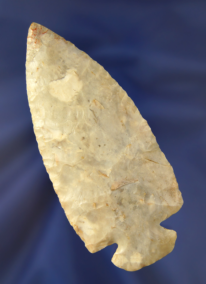 4" Dovetail some restoration to tip area made from high-quality Flintridge Flint found in Ohio.