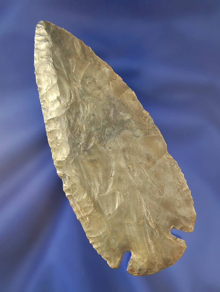 4 1/2" beautiful Dovetail - minor restoration - found in Indiana. Ex. Ron Elliman.