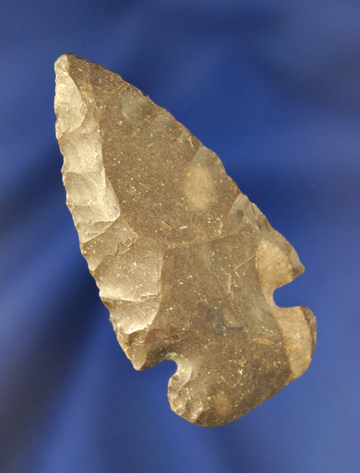 2 1/4" well styled and nicely flaked miniature Dovetail found in Darke Co., Ohio.