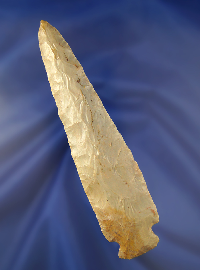 Large 6 1/8" Cornernotch Knife found in Indiana. Ex. Lewis Fueling collection.