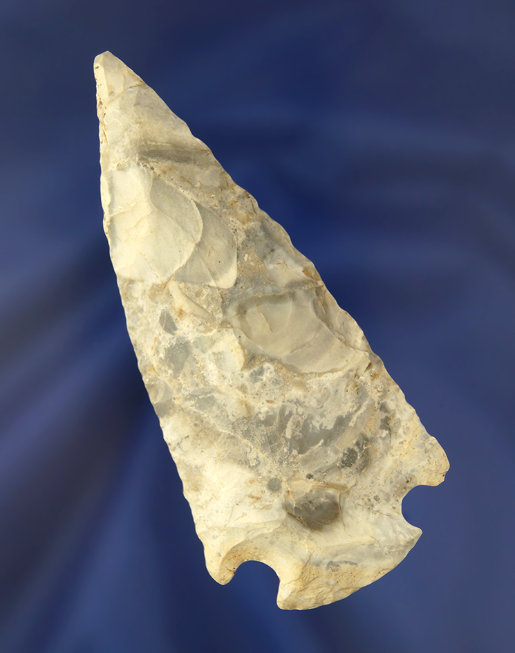 3 3/4" Hopewell made from Mozarkite Flint found in Boone Co., Missouri.