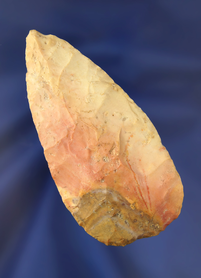 Colorful! 3 3/8" Blade found near Chickasaw, Ohio.