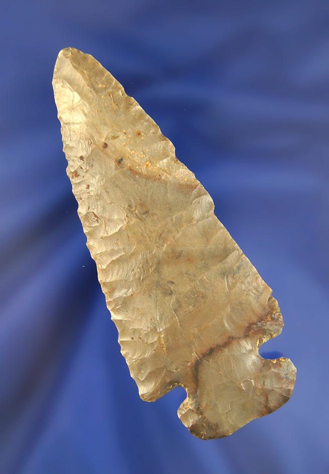 4" Dovetail made from Flintridge Flint found near Urbana, Ohio.