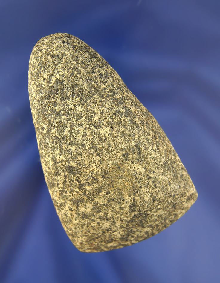 3 1/4" Hardstone Celt found in Huron Co., Ohio. Ex. Elmer Grimm, Sarge Smith Collections.