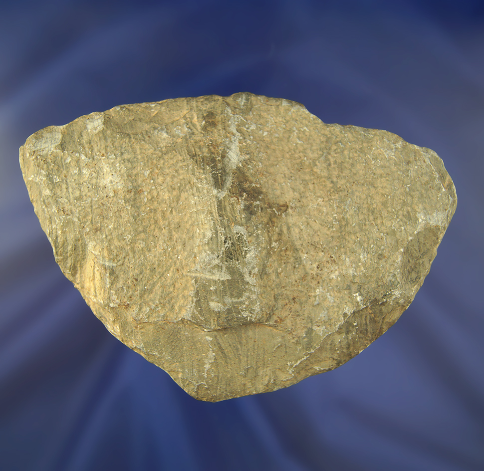 5 3/8" wide Butterfly Bannerstone Preform found near Troy, Ohio.