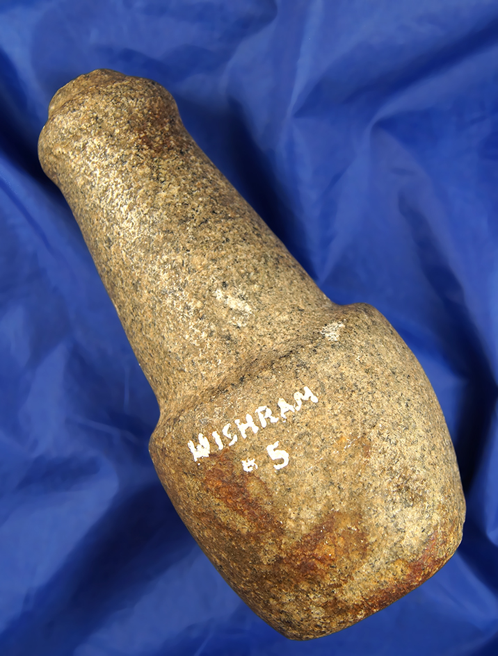 Large, heavy, shouldered Maul, 8 1/2" H with a Ring Top. Found near the mid-Columbia River.