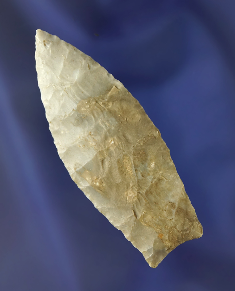 2 15/16" Beaver Lake made from colorful Burlington - Tazwell Co., Illinois. Meadows COA.